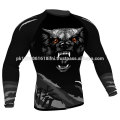 Großhandel Custom Printed Tight MMA Rash Guard 3D-Design